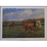 T Ivester-Lloyd Signed ‘The Skittish Colts’ Colour Print limited edition 56/350, signed to the