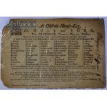 Ships Loading Advert C.1790 At Clifton-House-Key – For Hull and York, the Prudence Thomas White,