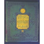 The Victoria Heraldic Album with many pages completed with heraldic cuttings generally laid down.