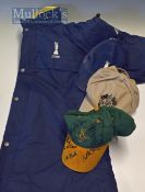 2000 British Golf Open Championship official waterproof jacket & cap together with Ryder Cup 2002