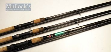 3x various carp carbon/graphite rods – 2x matching Greys Prodigy TX 12ft 2pc one with spare tip both