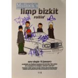 Autographs – Music – Limp Bizkit Rollin’ Signed Magazine Page – with Fred Durst, Sam Rivers, John