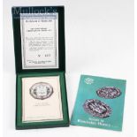 10th Anniversary Independence of Rhodesia Medallion Limited 1275 / 1500 fine silver 62g, Minted by