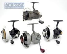 Collection of various Italian vintage spinning reels (4): - 3x FSR one in dark grey and the other