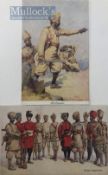 India & Punjab – Sikh Regimental Officers Postcards Two original vintage postcards of Pioneer