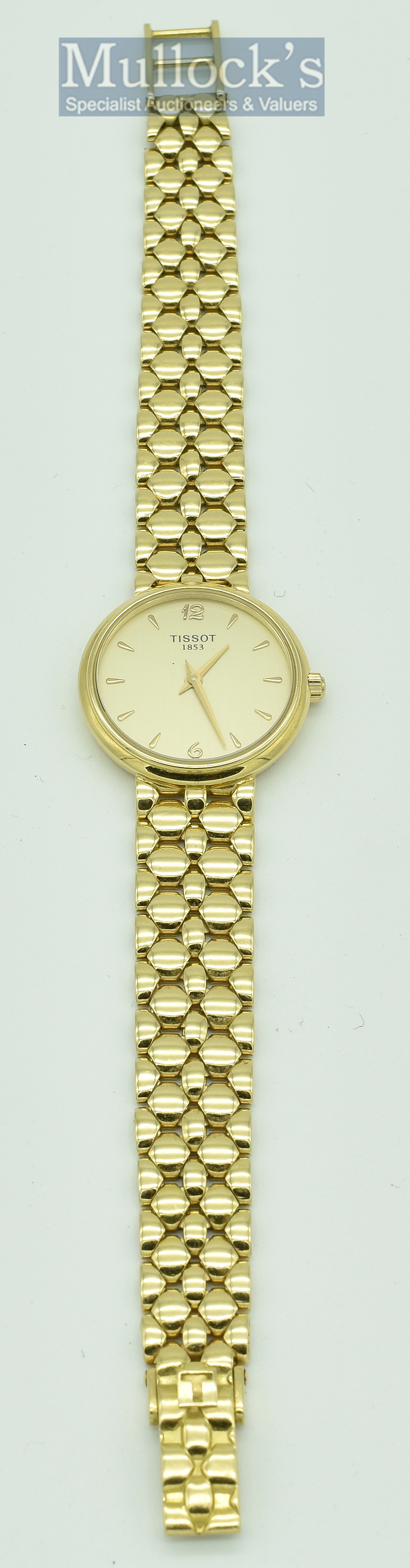 Tissot 18ct Gold Ladies Watch 2003 Model complete with papers and box, 26.30gr