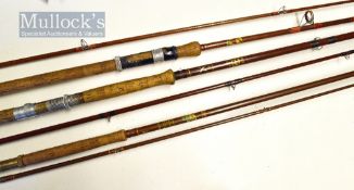 Collection of various glass fibre rods (3) – Bruce and Walker Hand Built “Spring Spinner” 10ft 2pc ;