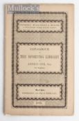 Fishing Book - Cox, Arthur – “Catalogue of The Sporting Library” auction catalogue Sold on 25th