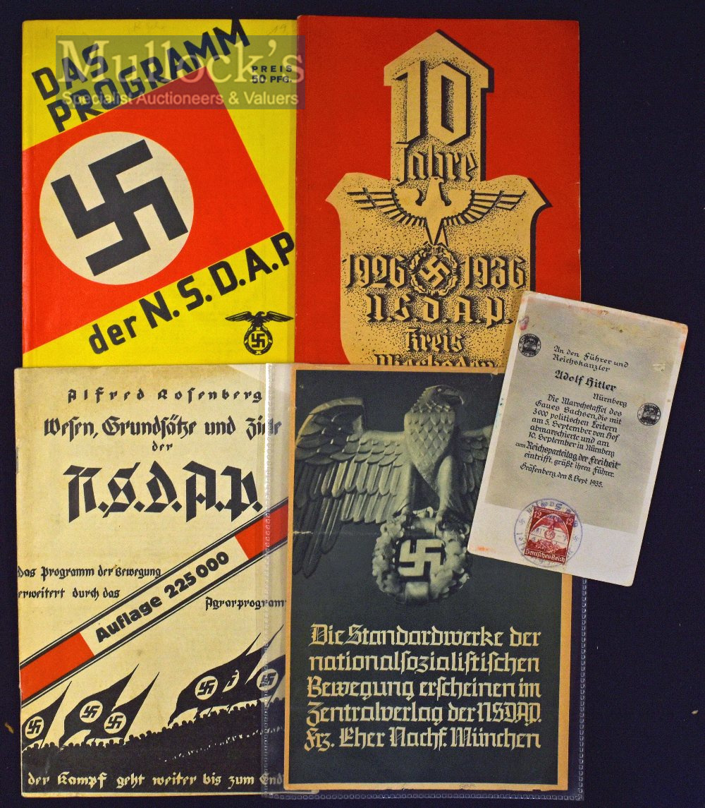 The Programme of the NSDAP Publication 1932 plus another 1936 NSDAP publication, Alfred Rosenberg