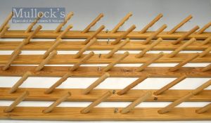 Set of 3x wooden rod racks – each holding 10x 3pc rods overall 47” long