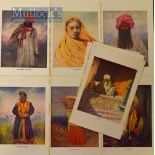 India & Punjab – 10x Colour Plates by Mortimer Menpes c.1910 various portraits of Indians