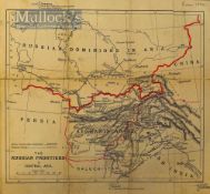 India & Punjab Map The Russian Frontier in Central Asia’ by Walker and Bovtall, shows the Punjab N.W