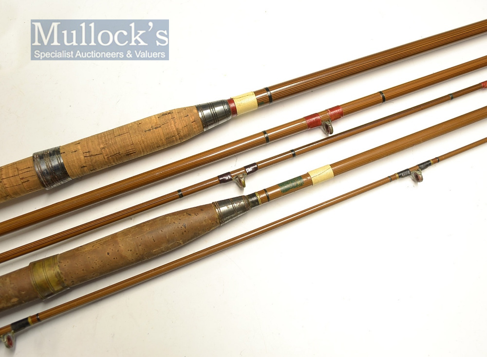 2x Apollo Tubular Steel Rods – 8ft 2pc spinning rod and 10ft 9in 3pc salmon fly rod both with