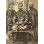 India & Punjab – ‘The Eldest Son of the King of Delhi’ Original Engraving 1857 by William