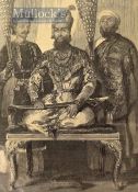 India & Punjab – ‘The Eldest Son of the King of Delhi’ Original Engraving 1857 by William