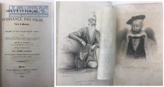 India & Punjab – Origin of Sikhs 1835 French edition Book - A rare 1835 book titled ‘Origin Et