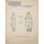 ‘Vare Venner 9 April 1940 – 8 May 1945’ Book by A. Hammarback, Dreyer, Oslo 1945 containing