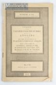 Fishing Book - Sotheby’s Sale Catalogue of Keith Rollo’s Library 1935 - contains 307 lots, prices