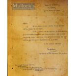 Cuba - 1942 WWII document with embossed British emblem signed by a British Minister appointed to