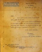 Cuba - 1942 WWII document with embossed British emblem signed by a British Minister appointed to