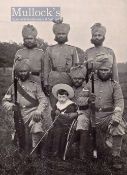India – ‘Native Officers of the Indian Army’ Print from a Military Journal 1908, 25x19cm approx., on
