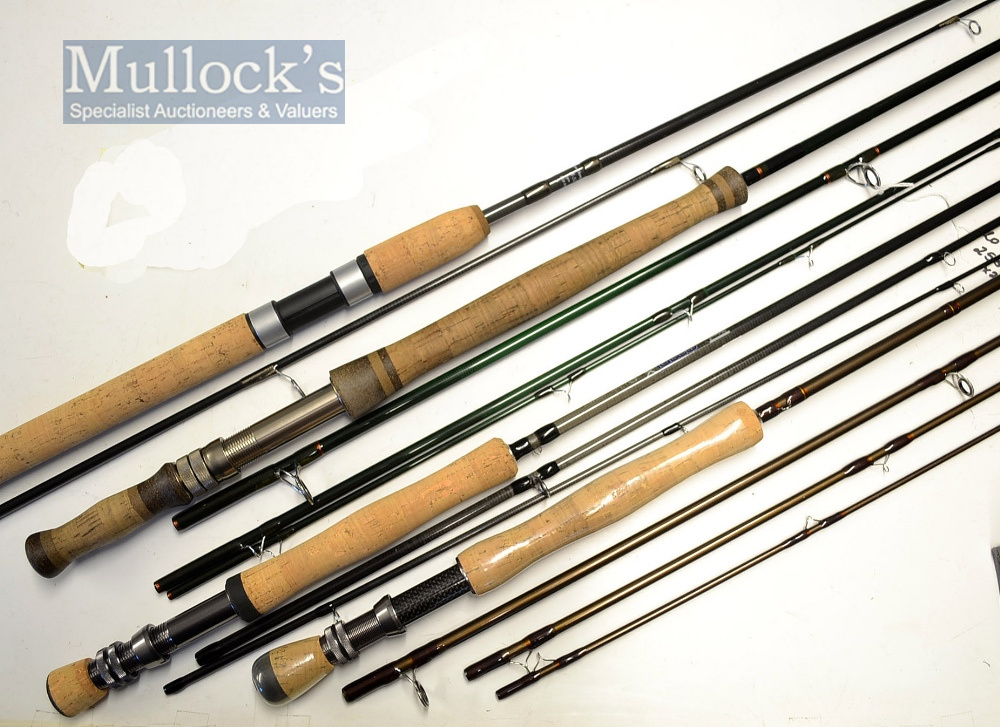 4x various good travel fly and spinning rods – Beulah USA 10ft 6in 4pc – line 9/10#bronzed