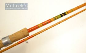 Allcocks The New Superb split cane carp rod – 10ft 2pc - agate lined tip guide - 31” cork handle
