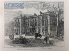 India & Punjab – Duleep Singh’s Elevden Hall A fine antique engraving of Elveden Hall from 1872,