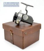 Fine Hardy Bros Altex No.2 Mk. V spinning reel - RHW folding handle, on/off optional check, spring