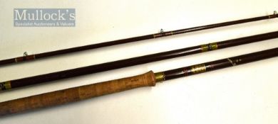 Hardy “Salmon Fly” glass fibre rod - 14ft 3pc, line 10 rating#, Agate lined butt and tip guides,