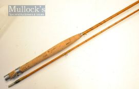 Hardy Bros The C.C De France split cane fly rod – 8ft 11in 2pc with agate lined but and tip