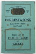 Forrest & Sons Fishing Trade Catalogue, Kelso-on-Tweed Scotland price list of fishing rods and