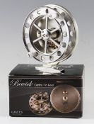 Greys Bewick Centre Pin Fishing reel, 4.25” 6 spoke, twin white handle, smooth foot No A45186, quick