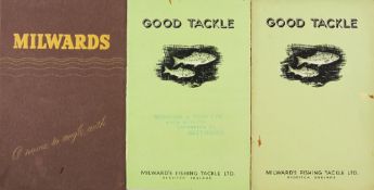 Milward & Sons 1940s Fishing Trade Catalogues, To include 1947, 1948, with 24 pages 1949 with 20