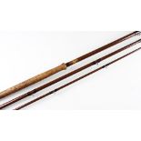 Bruce and Walker Handbuilt Cordon Bleu Salmon fly Rod – 13ft 3” 3pc – line 10-11# - anodised screw