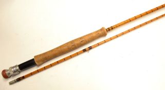 Lt Colonel Oborn, Marnhull Dorset hand built split cane fly rod – The Tenacity 9ft 6in 2pc with