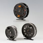 Various Centre Pin Fishing Reels (3): 4” WR Products Speedia 4”; 2x S E Cooke Duracast 3” and 3.5” -