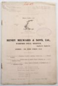 Milward & Sons 1912 French Fishing Trade Catalogue, Fishing hook catalogue 12 page, illustrated hook