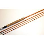 Hardy Bros “The De Luxe” palakona trout fly rod serial number E75227 – 9ft 6in 2pc with spare