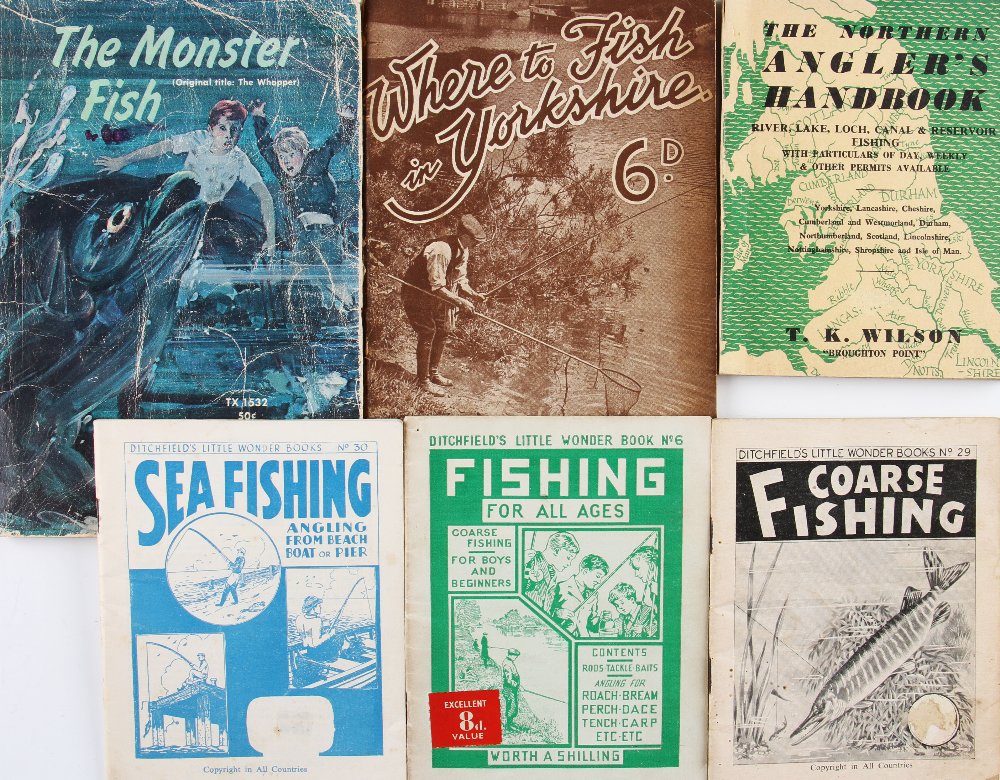 Booklets – Collection of 6, Wilson Northern Hand books Coarse, Sea Fishing, Where to fish in