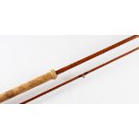 Fine B James and Son England Richard Walker MK 1V Avon split cane rod: 10’2” two-piece-red Agate