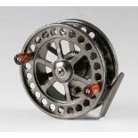 Marco Cortesi Bar Stock Alloy centre pin Aerial style reel - 4.25”dia, tension regulator, Bickerdyke