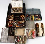 Mixed boxes of Devons, Minnow, Spoons: Selection from various makers all in metal storage boxes