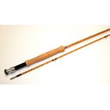 Fine Hardy Bros “The Perfection” palakona fly rod ser. no H63417 – 8ft 6in – 2pc – line5# - with