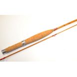 Fine Hardy “The Palakona” brook fly rod – 6ft 2pc line 5# - clear agate lined butt guide – cigar