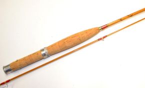 Fine Hardy “The Palakona” brook fly rod – 6ft 2pc line 5# - clear agate lined butt guide – cigar