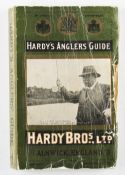 1925 Hardy Angler’s Guide 1925 - front and back covers torn, scuffed and creased, green cloth spine,