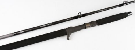 Carbon Shimano Speed Master Boat Fishing Rod: New One piece with detachable Fuji butt 8’6” T.C.