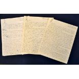 Richard Walker Letters (3) from October to December 1984 hand written and signed Dick – again
