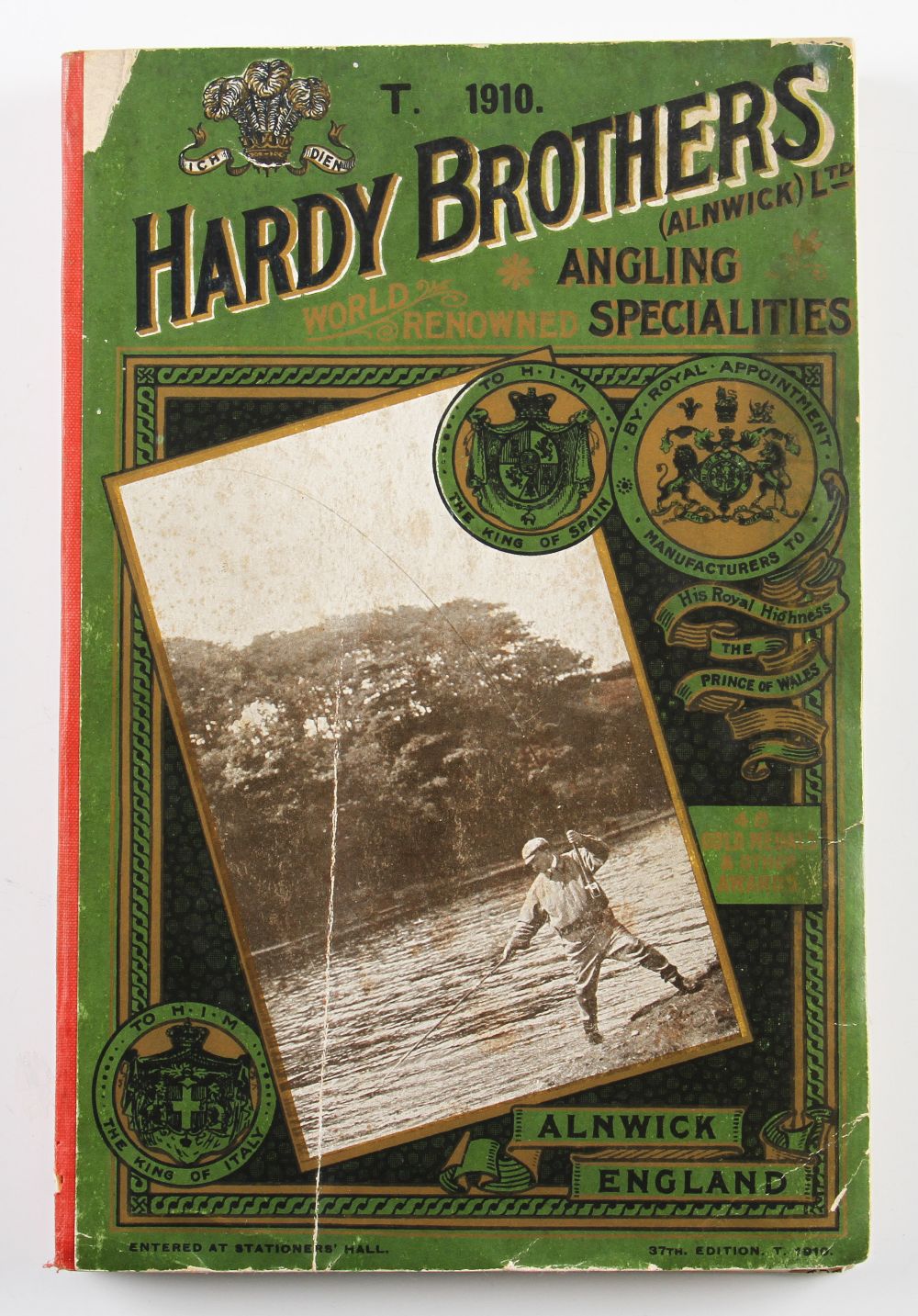 Scarce Hardy Angler's Guide 1910 (T) in fair condition internally clean with stepped index. Covers